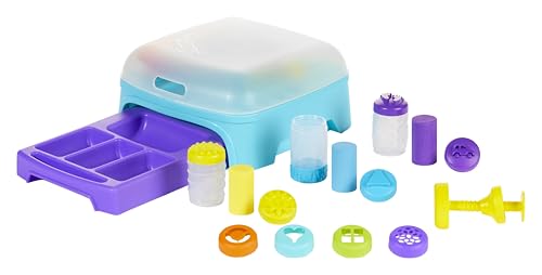 Wonder Factory Never Dry Dough Creation Station - Enthält 8 Tuben mit 59 ml Knete, Bunte Modelliermasse, Trocknet Nicht Aus, Glutenfrei und Angenehm Riechend, Kreatives Spielzeug für Kinder von little tikes