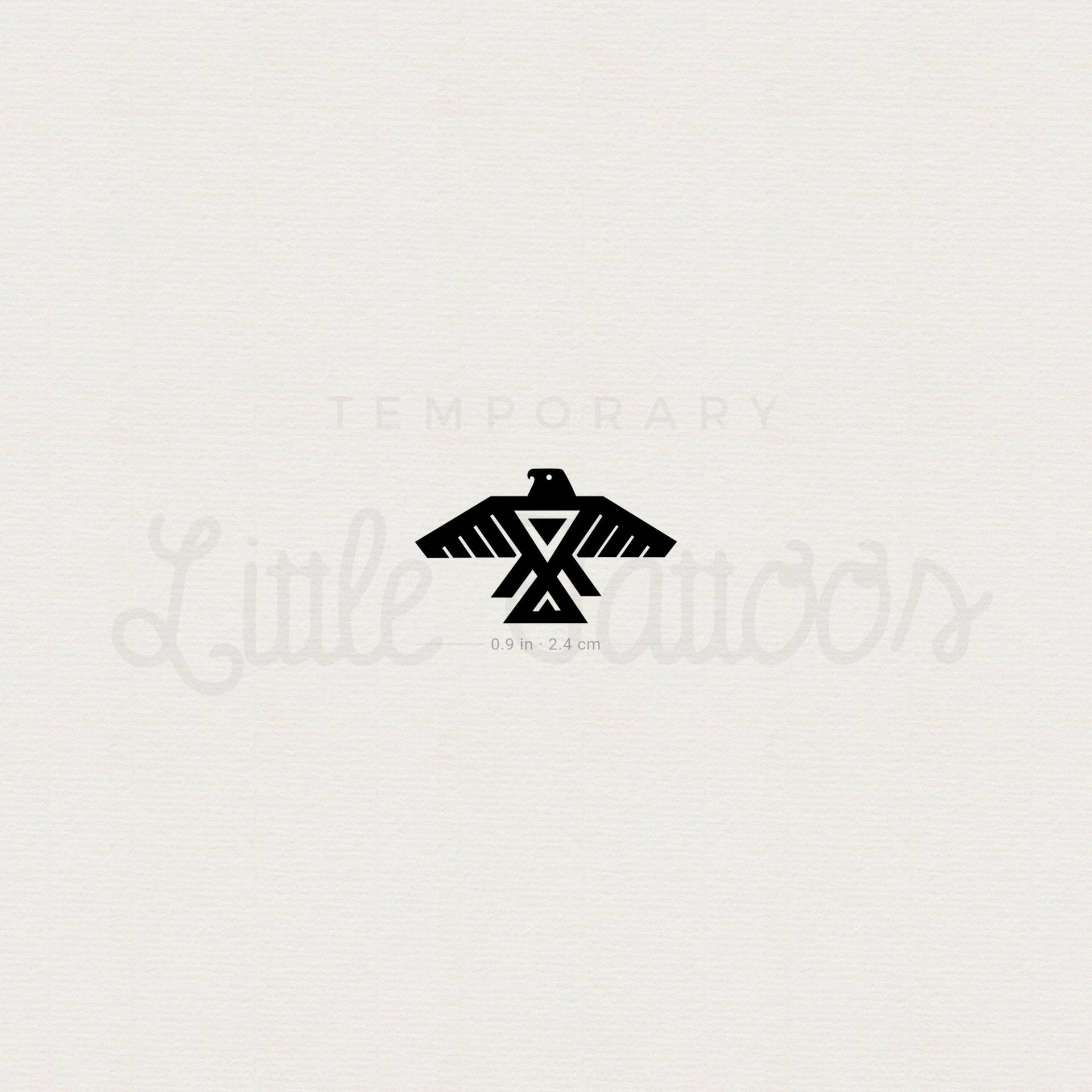 Anishinaabe Anisnaabe Thunderbird Temporäres Tattoo | 3Er Set von littletattoos