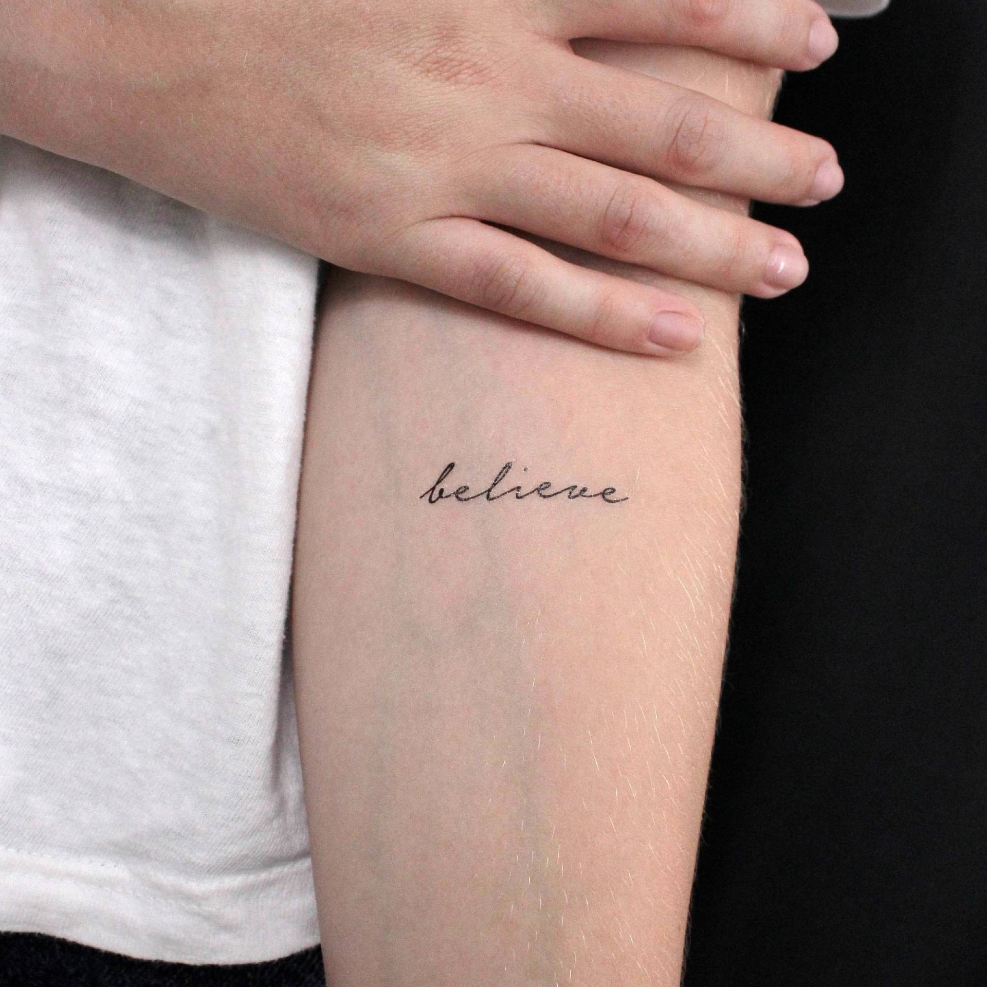 Believe Temporäres Tattoo | 3Er Set von littletattoos