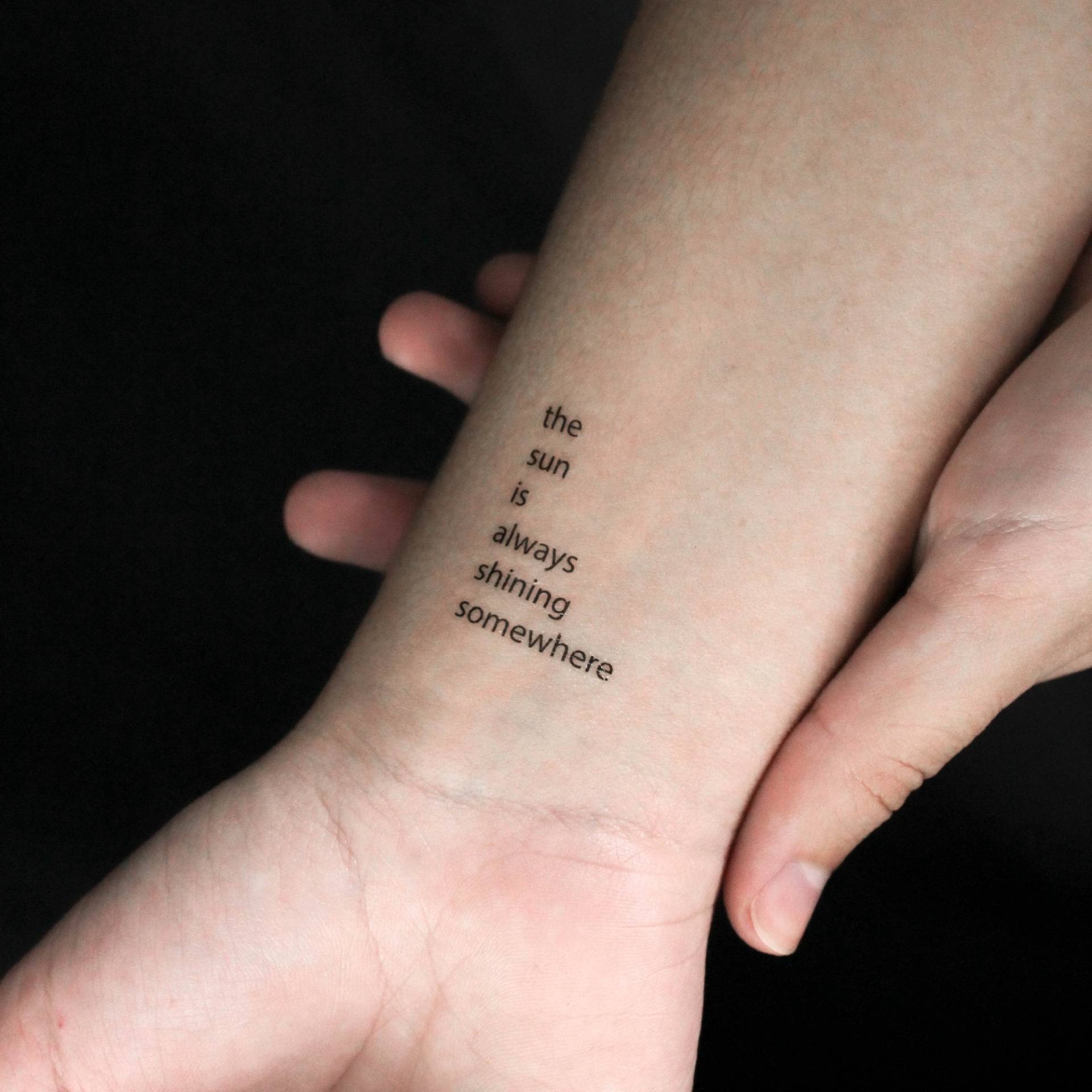 Die Sonne Scheint Immer Irgendwo Temporäres Tattoo | 3Er Set Die Sonne Scheint Immer Irgendwo Temporäres Tattoo | 3Er Set von littletattoos
