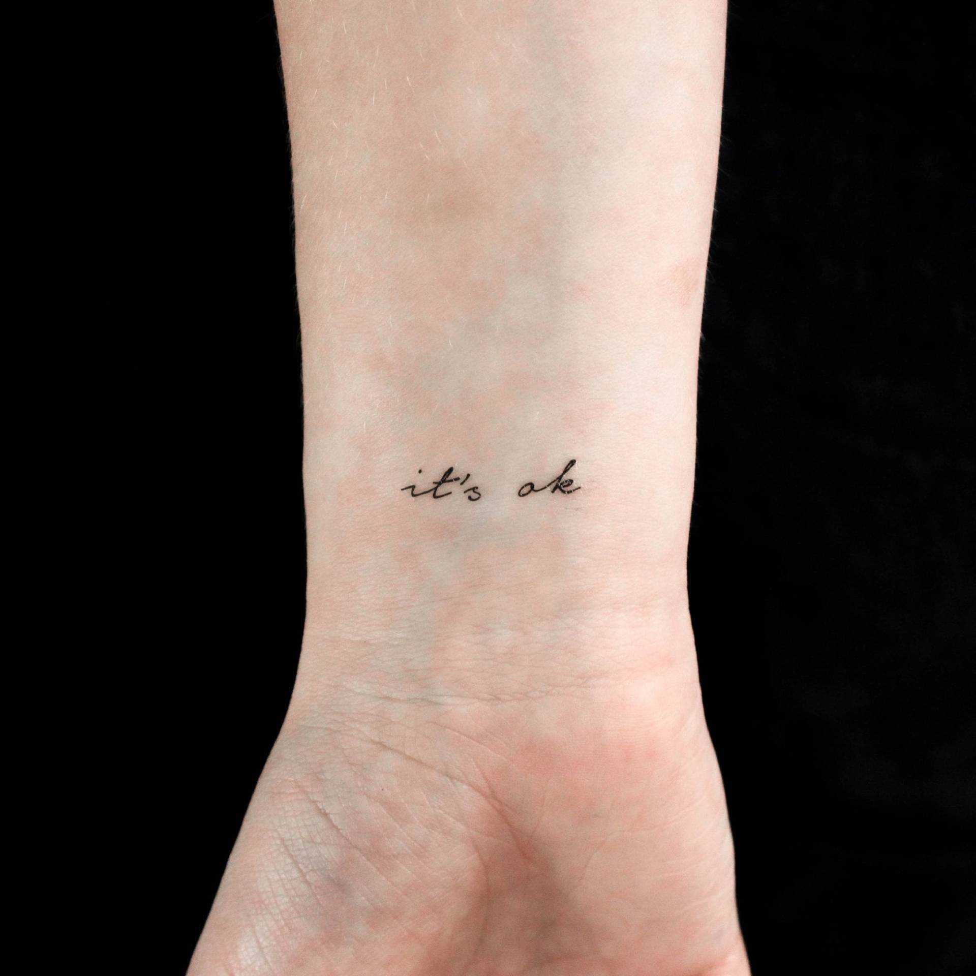 Es Ist in Ordnung Temporäres Tattoo | 3Er Set Es Ist in Ordnung Temporäres Tattoo | 3Er Set von littletattoos