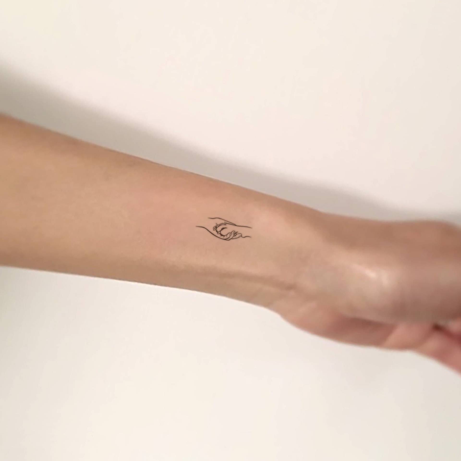 Hand Und Hundepfote Handschlag Temporäres Tattoo | 3Er Set von littletattoos