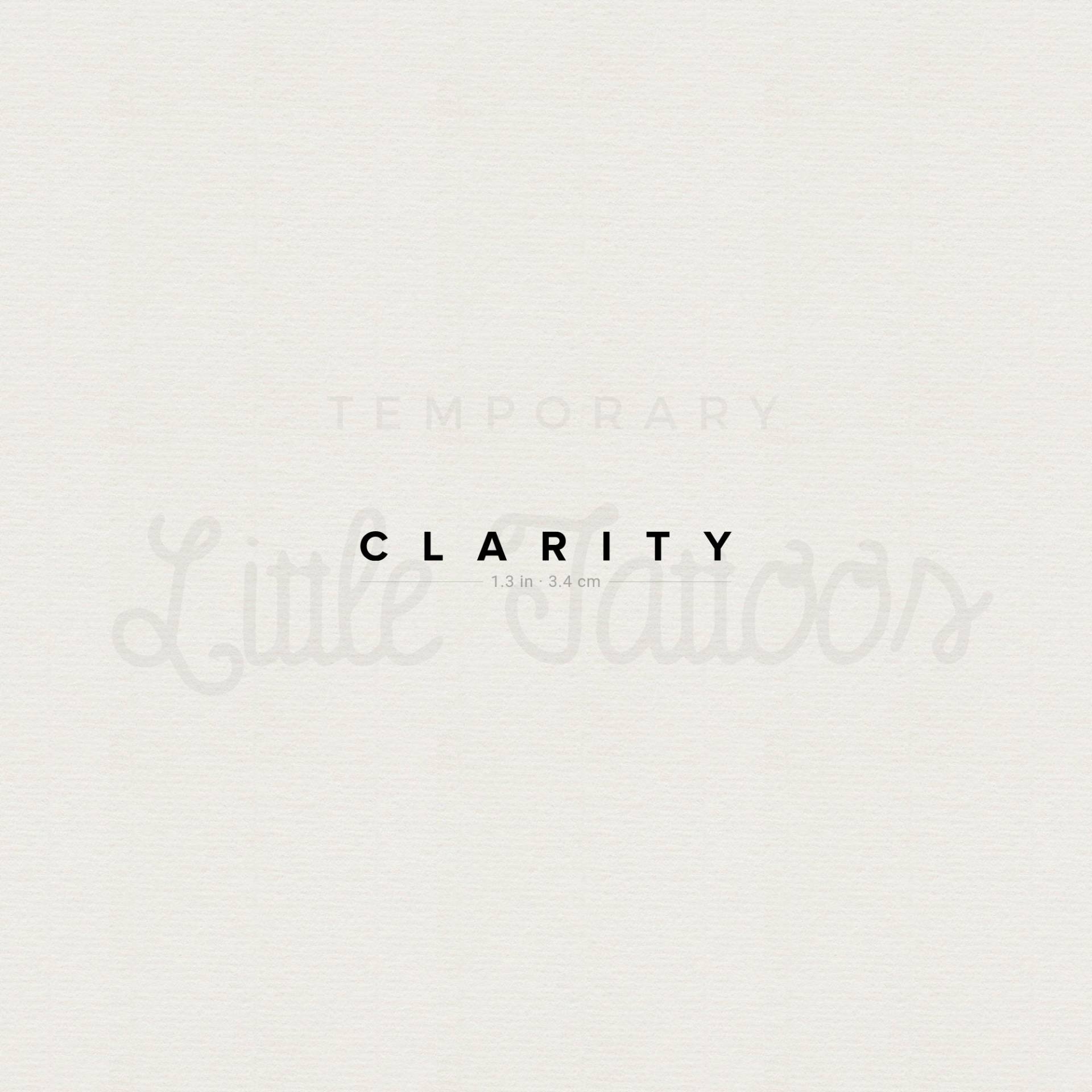 Klarheit Temporäres Tattoo | 3Er Set Klarheit Temporäres Tattoo | 3Er Set von littletattoos