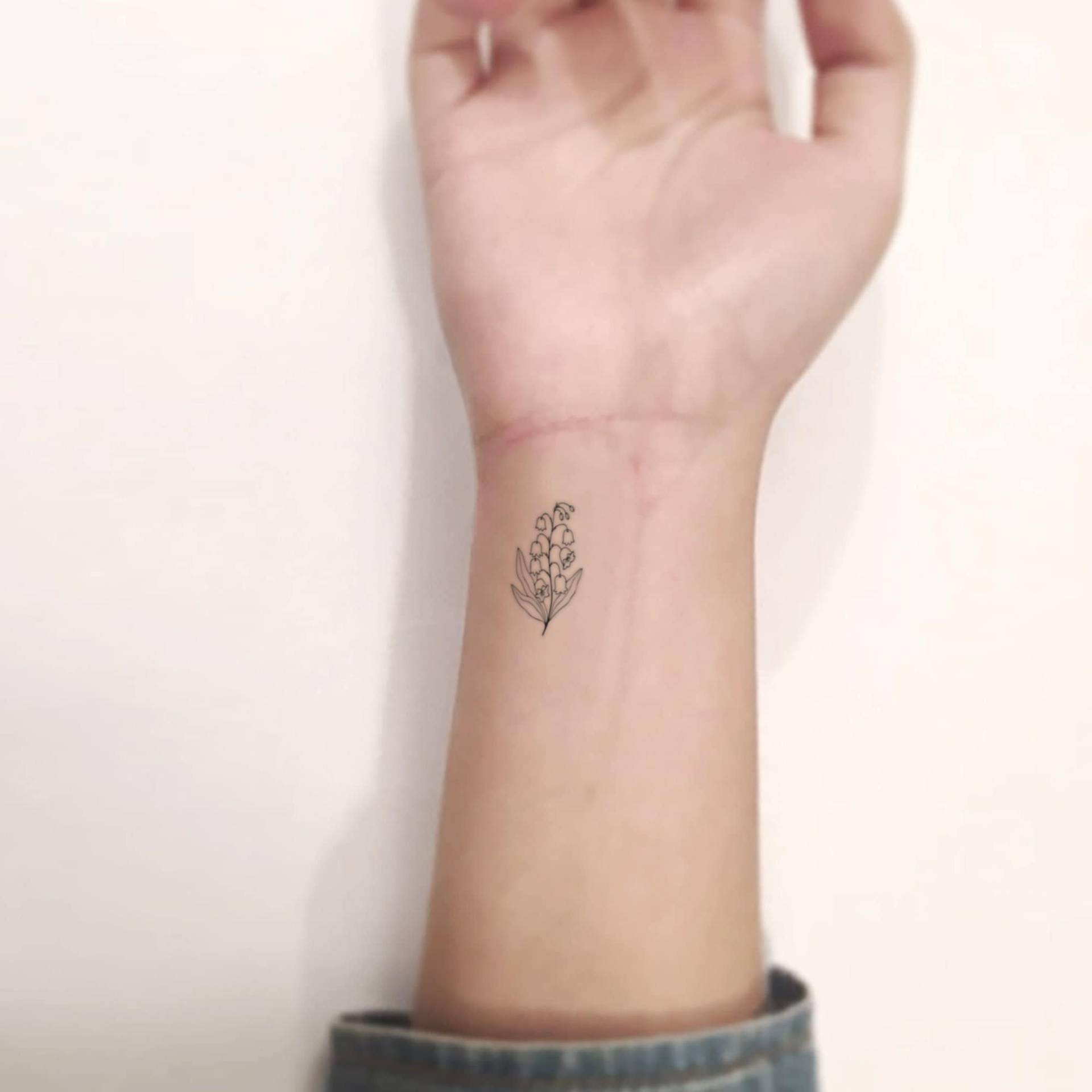 Kleines Maiglöckchen Temporäre Tattoo | 3Er Set von littletattoos