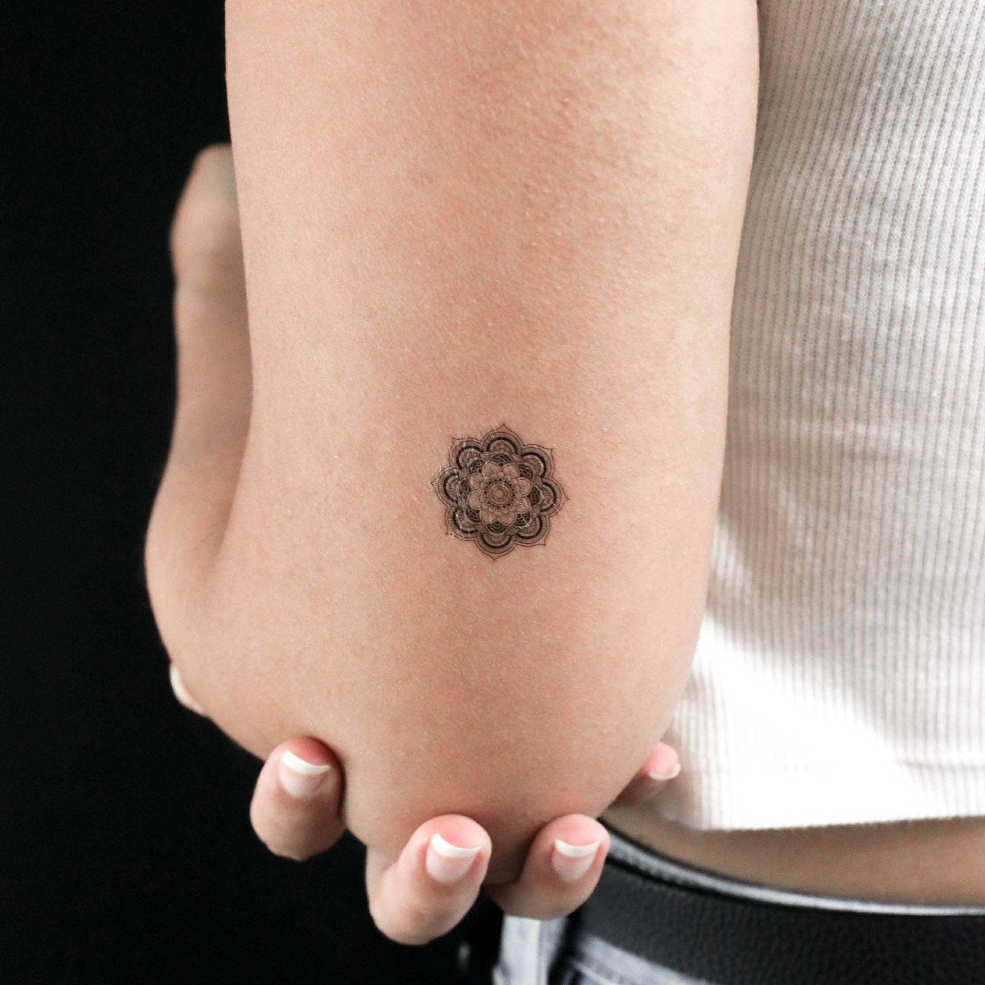 Kleines Mandala Temporäres Tattoo | 3Er Set Kleines Mandala Temporäres Tattoo | 3Er Set von littletattoos