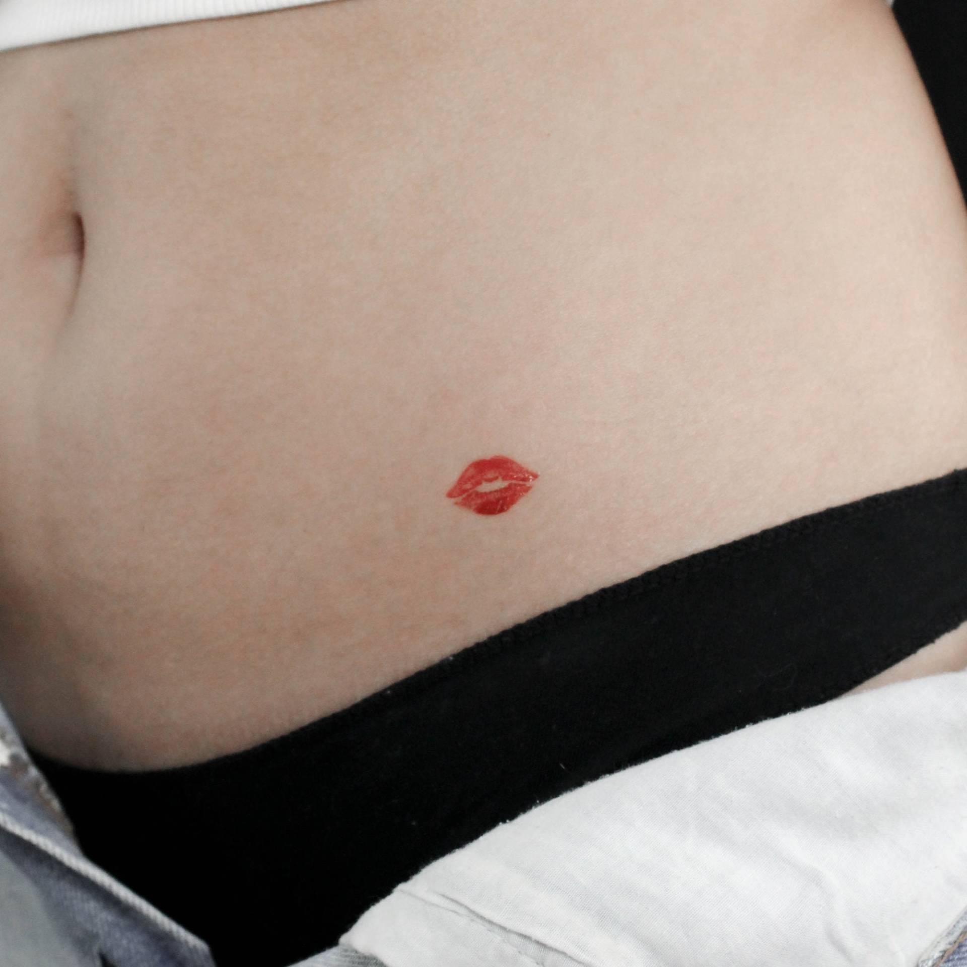 Kuss Zeichen Temporäres Tattoo | 3Er Set Kuss Zeichen Temporäres Tattoo | 3Er Set von littletattoos