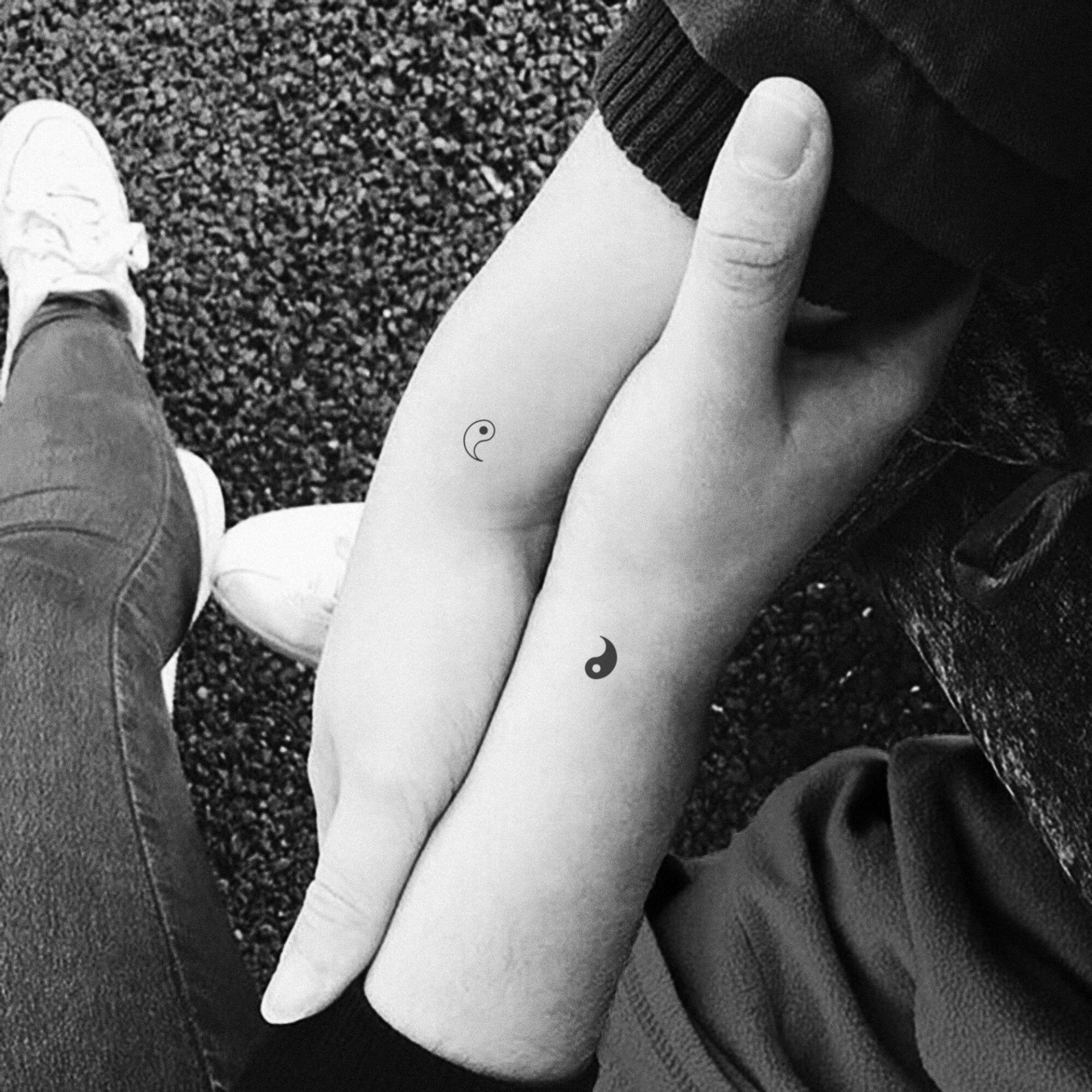 Passendes Yin Yang Temporäres Tattoo | 3+3Er Set Passendes Yin Yang Temporäres Tattoo | 3+3Er Set von littletattoos