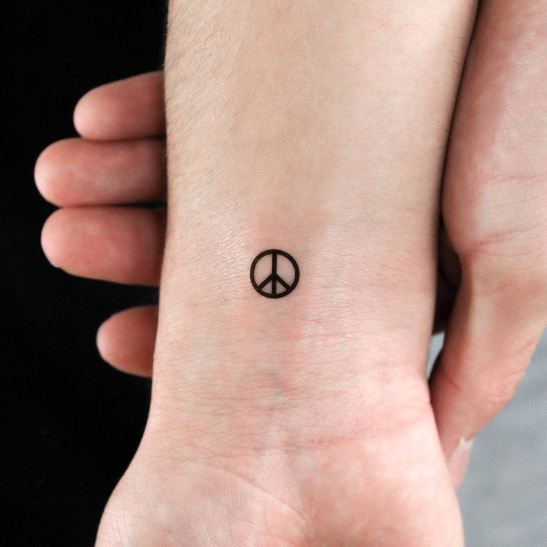 Peace Symbol Temporäres Tattoo | 3Er Set von littletattoos