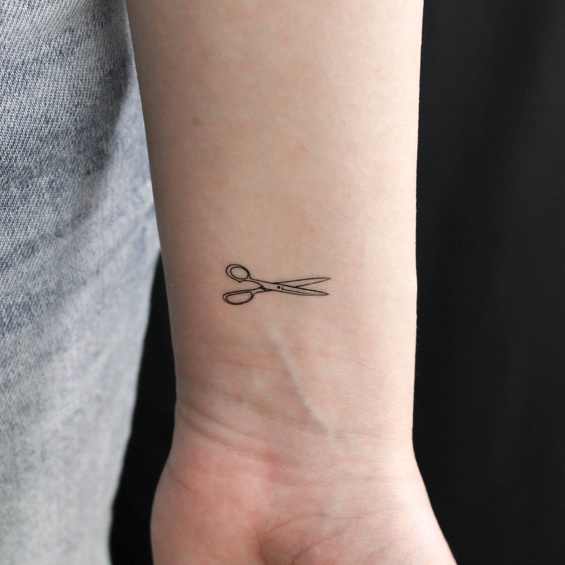 Schere Temporäres Tattoo | 3Er Set Schere Temporäres Tattoo | 3Er Set von littletattoos