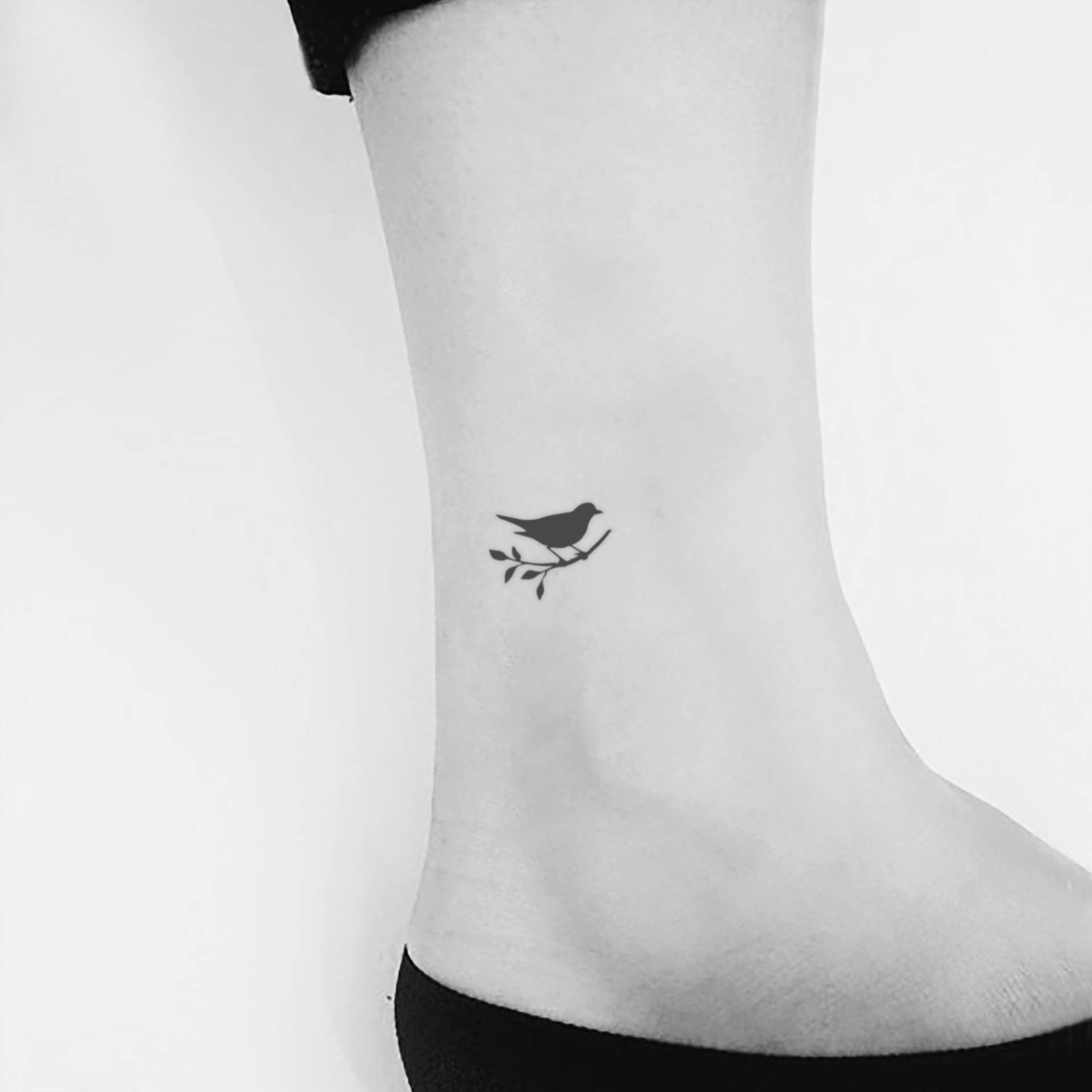 Vogel Auf Ast Temporäres Tattoo | 3Er Set von littletattoos