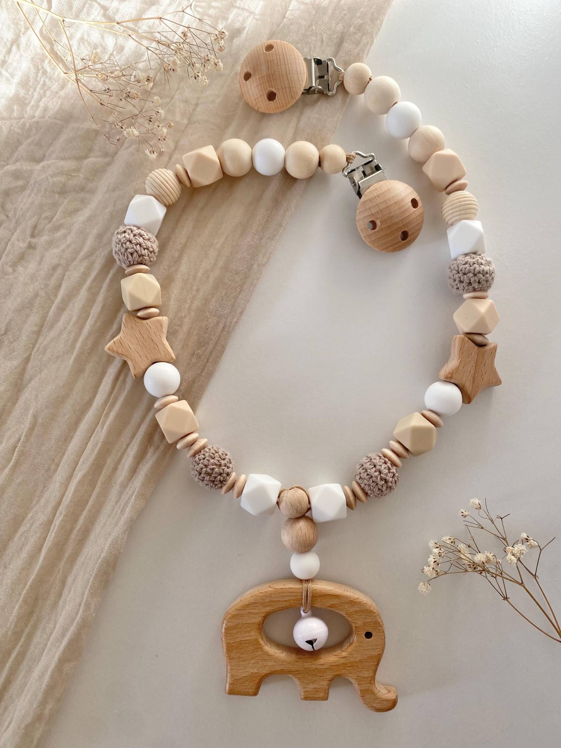 Kinderwagenkette | Junge Mädchen Weiß Beige Kinderwagenkette | Junge Mädchen Weiß Beige von littlewonder1996