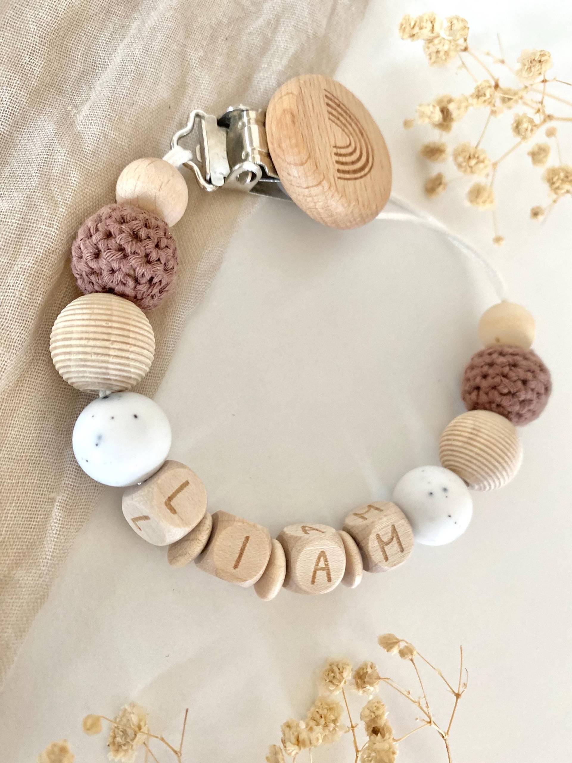 Personalisierte Schnullerkette | Junge Neutral Personalisierte Schnullerkette | Junge Neutral von littlewonder1996