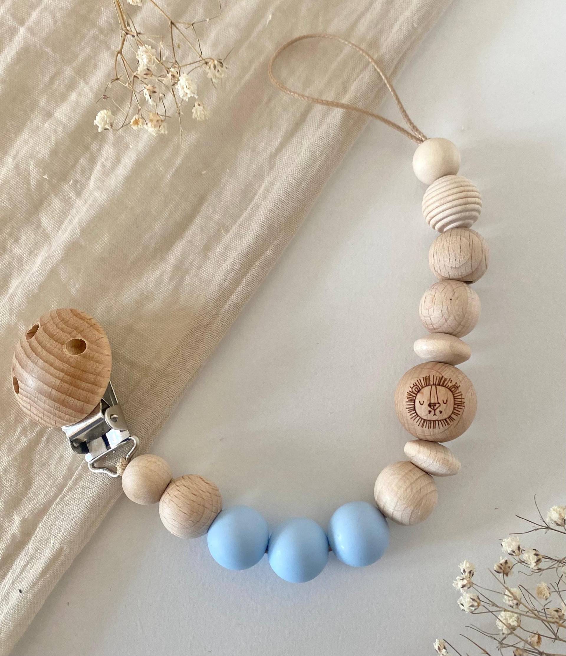 Schnullerkette | Junge Beige Löwe Mädchen Schnullerkette | Junge Beige Löwe Mädchen von littlewonder1996