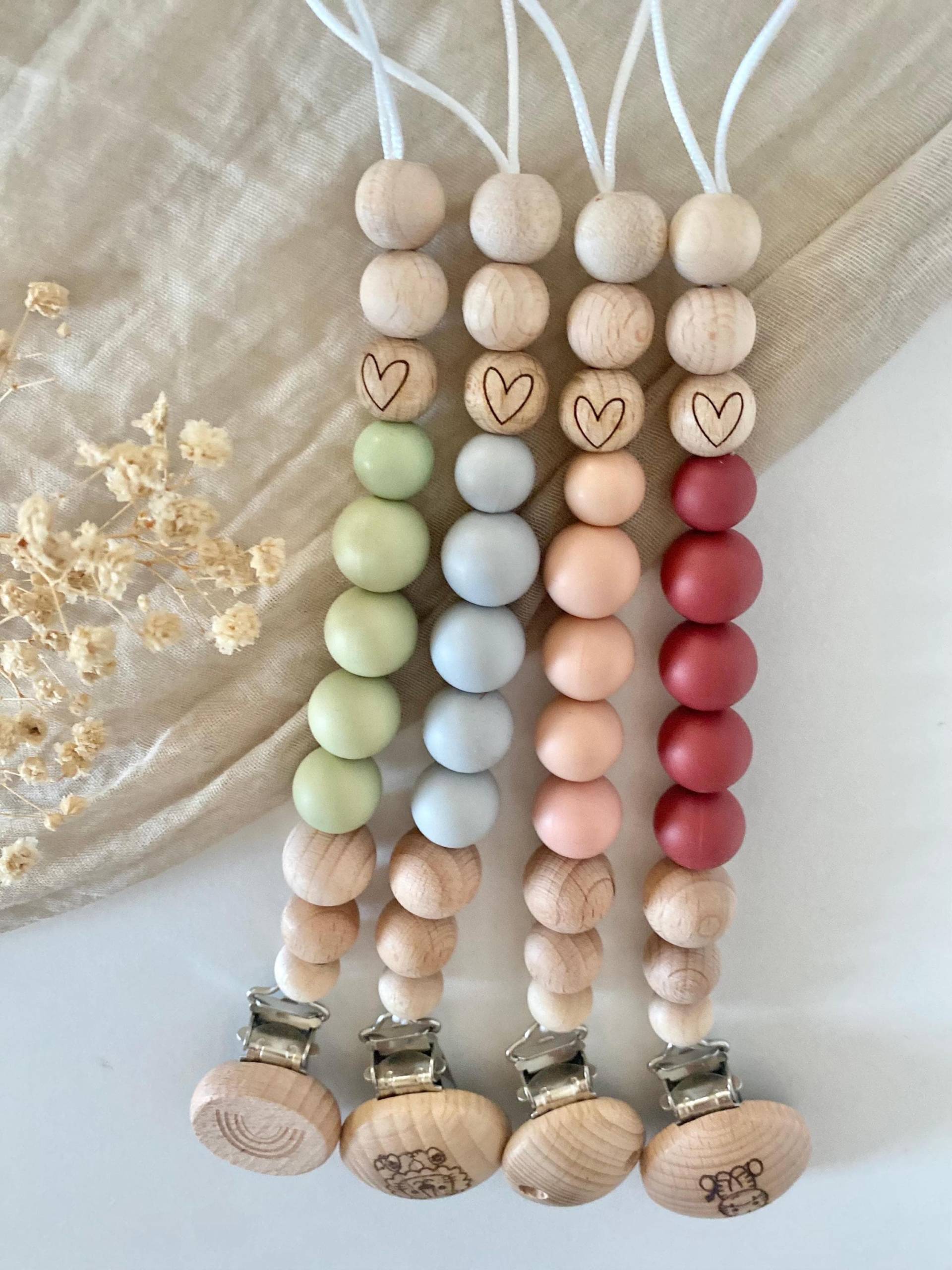Schnullerkette | Junge Beige Löwe Mädchen Schnullerkette | Junge Beige Löwe Mädchen von littlewonder1996
