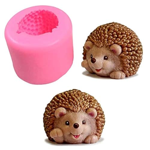 liuxingran 1 x Igel-Silikonform für Seife, Basteln, Kunst, Basteln, handgefertigte Kerze, Form für Seife, Schokolade, Süßigkeiten liuxingran 1 x Igel-Silikonform für Seife, Basteln, Kunst, Basteln, handgefertigte Kerze, Form für Seife, Schokolade, Süßigkeiten von liuxingran