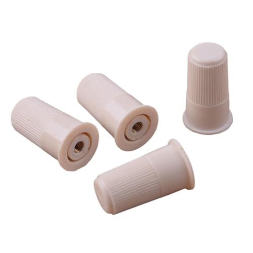 liyuxin66 4 Stück Oyster White Kunststoff 1,6 x 2,7 cm Rändelmutter passend for Brother Strickmaschinen KH820 KH860 KH970 KH260 KH230 KH868 KH160 6 mm von liyuxin66