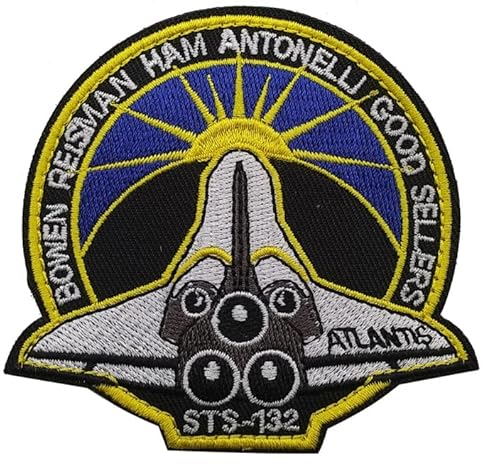 lkLiovaha NASA STS-132 Misson-Logo, bestickt, Klettverschluss auf der Rückseite lkLiovaha NASA STS-132 Misson-Logo, bestickt, Klettverschluss auf der Rückseite von lkLiovaha