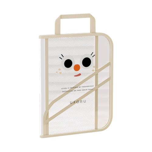 lmoikesz Bücher und Akten Organizer, Tragetasche, Reißverschluss, praktische Aufbewahrungslösung, wasserdichter PVC Organizer mit Griff, PVC, A lmoikesz Bücher und Akten Organizer, Tragetasche, Reißverschluss, praktische Aufbewahrungslösung, wasserdichter PVC Organizer mit Griff, PVC, A von lmoikesz