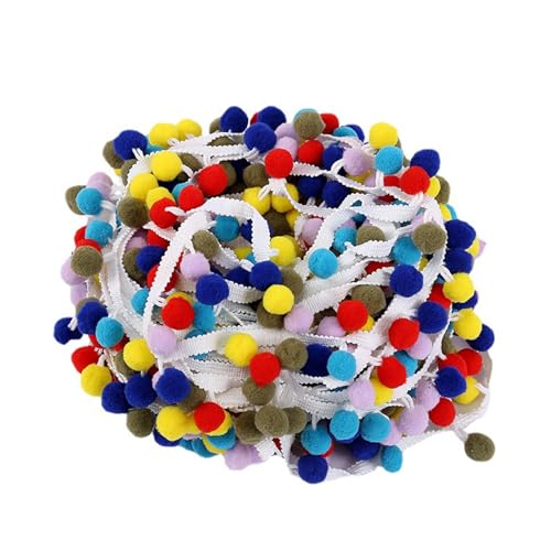 lmoikesz Buntes Spitzenband zum Selbermachen, Dekoration, Samt, DIY Ball, gut für Kleidung, Sofa, Vorhänge (10 m), Farbe 2 von lmoikesz