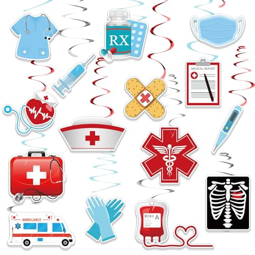 Krankenschwestertagsparty-Dekoration, Spiralanhänger Krankenschwestertagsparty-Dekoration, Spiralanhänger von loacuony