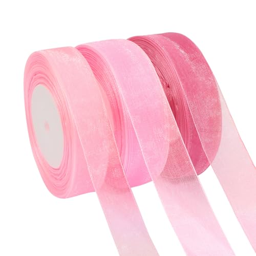 25mm 45m Organzaband,3 Rollen Geschenkband,Chiffonband,Geschenkband Breit,Dekoband,Geschenkbänder,Geschenk Band,Ribbon,Organza Band,Organzabänder 25mm 45m Organzaband,3 Rollen Geschenkband,Chiffonband,Geschenkband Breit,Dekoband,Geschenkbänder,Geschenk Band,Ribbon,Organza Band,Organzabänder von loacuony
