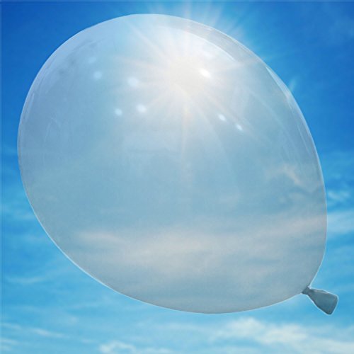 logei® 100St Rund-Luftballons Luftballons Rundballons Ballons Deko für Valentinstag, Verlobung, Hochzeit, transparent von logei