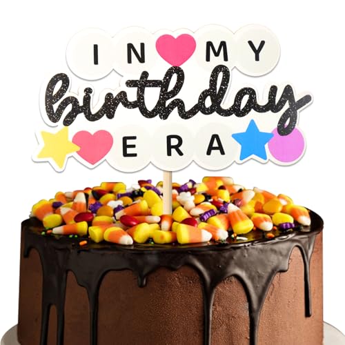 loghohu In My Birthday Era Cake Topper Cake Topper Birthday Cake Topper für Sänger Geburtstag Party Dekorationen Feiern Geburtstag Jahrestag Themenparty Musik Fan Freundschaft Armband Dekor von loghohu