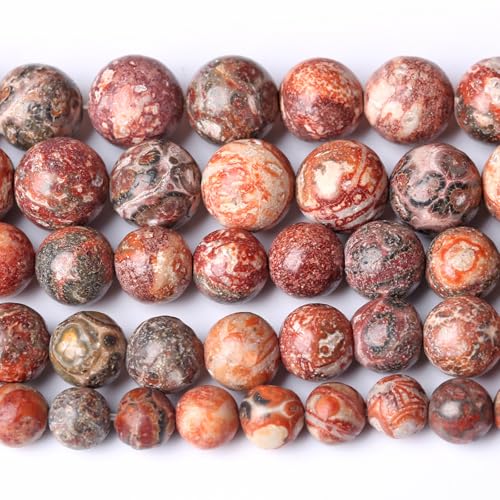 10 mm, 36 Stück, roter Leoparden-Jaspis, Naturstein, Abstandshalter für Schmuckherstellung, DIY-Armband, Zubehör 10 mm, 36 Stück, roter Leoparden-Jaspis, Naturstein, Abstandshalter für Schmuckherstellung, DIY-Armband, Zubehör von lohfxrgyjk