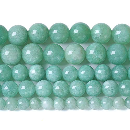 10 mm, 36 Stück Naturstein-Perlen aus birmanischem Jade für Schmuckherstellung, DIY, Armband, Kristall von lohfxrgyjk