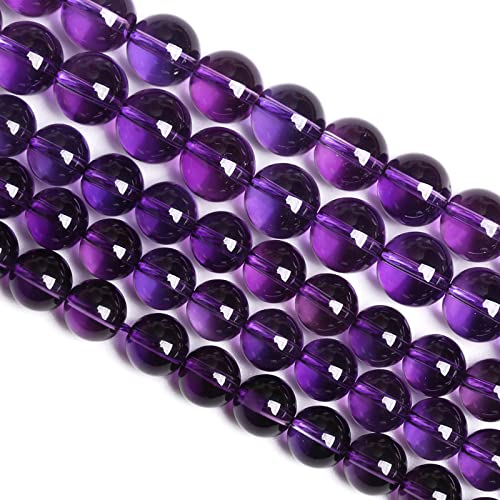 10 mm, 38 Stück natürliche Steine, saubere Amethyst-Kristalle der Güteklasse 3A, lose Perlen für Schmuckherstellung, DIY-Armbänder von lohfxrgyjk