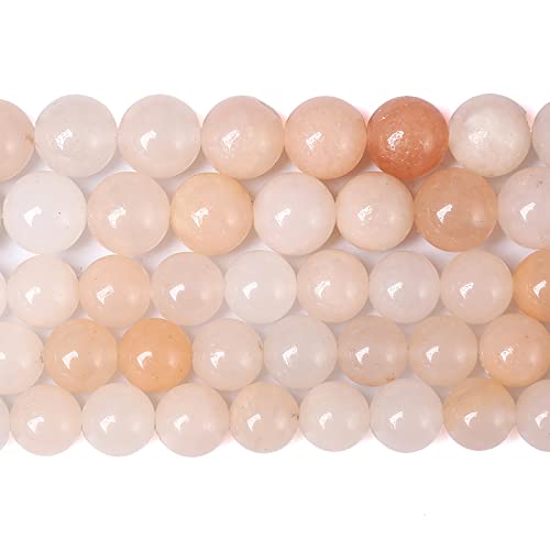 10 mm 36 Stück Naturstein-Perlen aus rosa Aventurin, lose Perlen für Schmuckherstellung, DIY-Armbänder von lohfxrgyjk