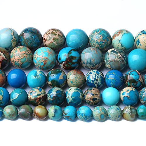 10 mm 36 Stück Naturstein-blaue Sediment-Abdrücke Jade Abstandshalter lose Perlen für Schmuckherstellung, DIY, Armband, Halskette 10 mm 36 Stück Naturstein-blaue Sediment-Abdrücke Jade Abstandshalter lose Perlen für Schmuckherstellung, DIY, Armband, Halskette von lohfxrgyjk