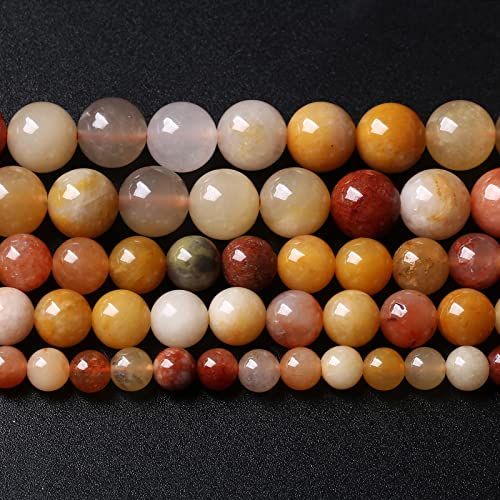 10 mm 38 Stück Naturstein-Perlen mit goldenem Faden, Jade-Kristall, lose Perlen für Schmuckherstellung, DIY, Armband, Halskette, 1 Strang, 38 cm von lohfxrgyjk