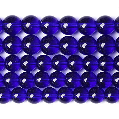10 mm 38 blaue Glasperlen für Schmuckherstellung, DIY-Armband von lohfxrgyjk