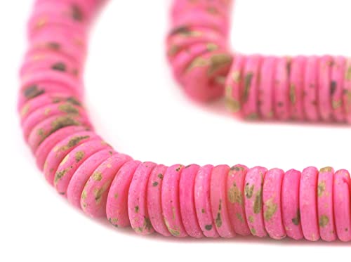 10 mm smaragdgrüne Knochenknopfperlen: Flache runde Scheibenperlen aus Nepal für die Herstellung von DIY-Halsketten und Schmuck von lohfxrgyjk