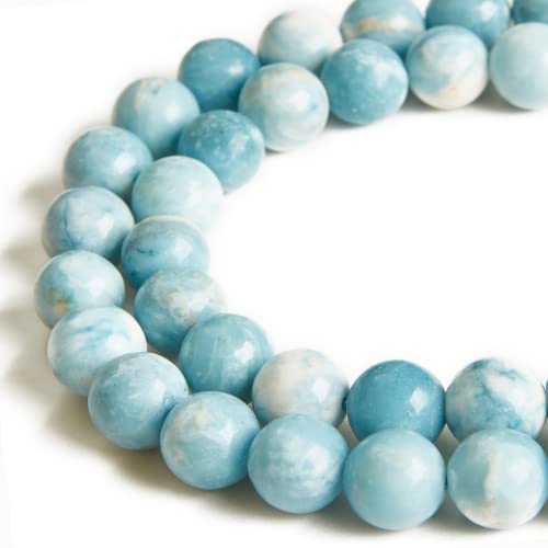 100 Stück 6 mm Opal-Perlen, natürliche Edelsteine, runde lose Perlen zum Basteln und zur Schmuckherstellung von lohfxrgyjk