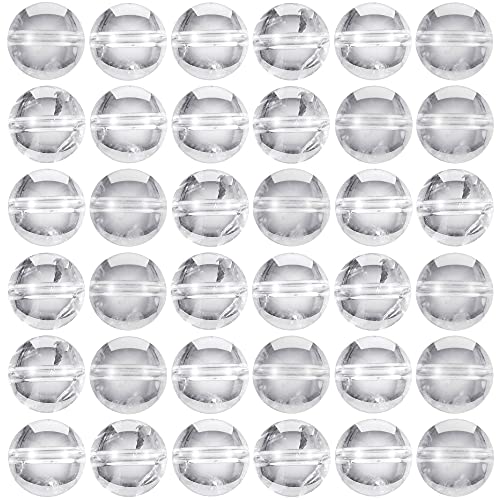 100 Stück Natursteinperlen, 8 mm, Kristall, Quarz, runde Edelsteine, lose Perlen mit elastischem Armband für Armbänder, Halsketten, Schmuckherstellung von lohfxrgyjk
