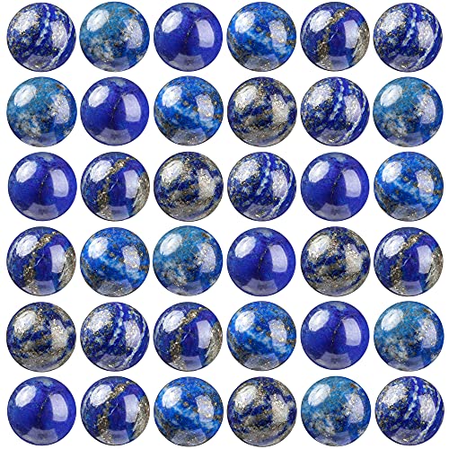100 Stück Natursteinperlen, 8 mm, Lapislazuli, runde Edelsteine, lose Perlen mit elastischem Armband für Armbänder, Halsketten, Schmuckherstellung von lohfxrgyjk
