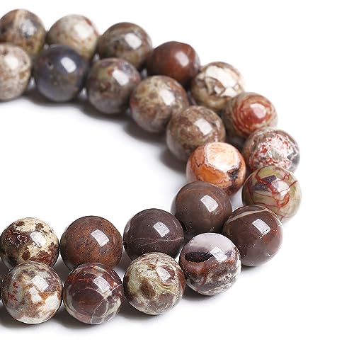 12 mm 32 Stück Naturstein-Blumen-Achat-Abstandshalter lose Perlen für Schmuckherstellung, DIY-Armbänder von lohfxrgyjk