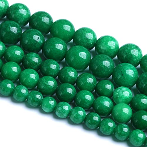120 Stück 6 mm Naturstein grün bewölkte Jade Abstandshalter lose Perlen für Schmuckherstellung DIY Armband Halskette von lohfxrgyjk