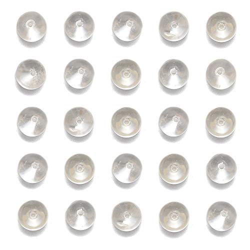 200 Stück 8 mm echte klare Quarzkristalle, runde Edelsteinperlen, Schmuckherstellung, lose Perlen (klare Quarzkristalle, 8 mm, 200 Perlen) von lohfxrgyjk
