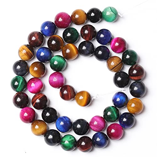 32 Stück 12 mm AAA natürliche bunte Tigeraugen-Steinperlen Edelstein runde Abstandshalter lose Perlen für Schmuckherstellung DIY Armband Halskette 32 Stück 12 mm AAA natürliche bunte Tigeraugen-Steinperlen Edelstein runde Abstandshalter lose Perlen für Schmuckherstellung DIY Armband Halskette von lohfxrgyjk