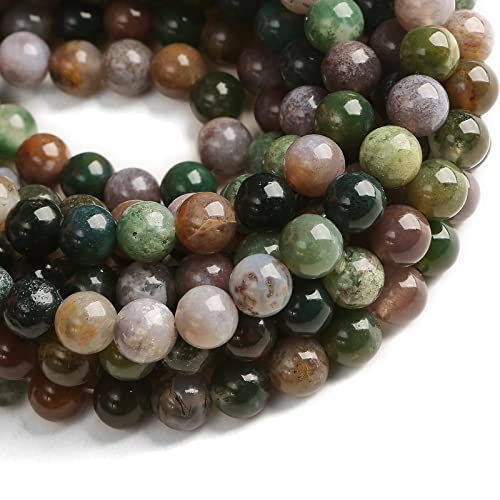 36 Stück 10 mm schwarze Onyx-Edelsteine zur Schmuckherstellung mit Kristall-Stretchschnur, Abstandshalter von lohfxrgyjk