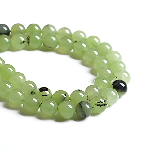 4 mm, 86 Stück Naturstein-Prehnit-Jade-Perlen für Schmuckherstellung, DIY, Armband, Halskette von lohfxrgyjk