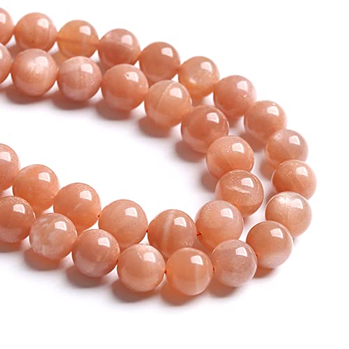 4 mm, 86 Stück Naturstein-Sunststein-Edelsteine, lose Perlen für Schmuckherstellung, DIY-Armband, Kristallperlen von lohfxrgyjk