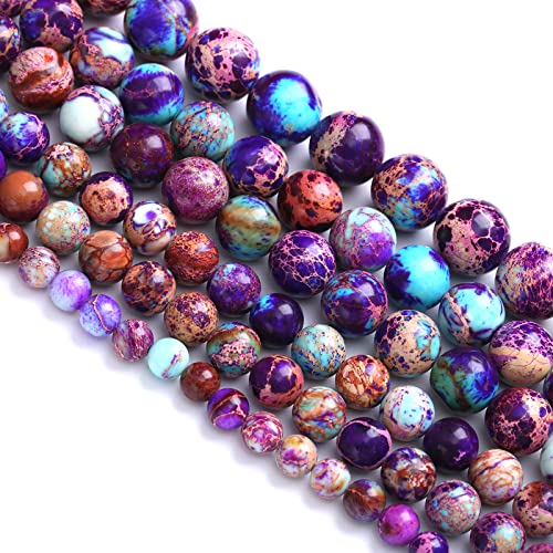4 mm, 88 Stück, Natursteine, Galaxie, lila, Meeressediment, imperialer Jaspis, lose Perlen für Schmuckherstellung, DIY, Armband, Halskette von lohfxrgyjk