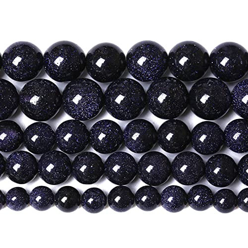 4 mm, 88 Stück blaue Sandstein-Abstandshalter für Schmuckherstellung, DIY-Armband, 1 Strang von lohfxrgyjk