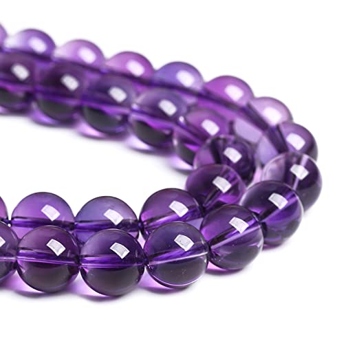 4 mm, 88 Stück natürliche Steine, saubere Amethyst-Kristalle der Güteklasse 3A, lose Perlen für Schmuckherstellung, DIY-Armbänder von lohfxrgyjk