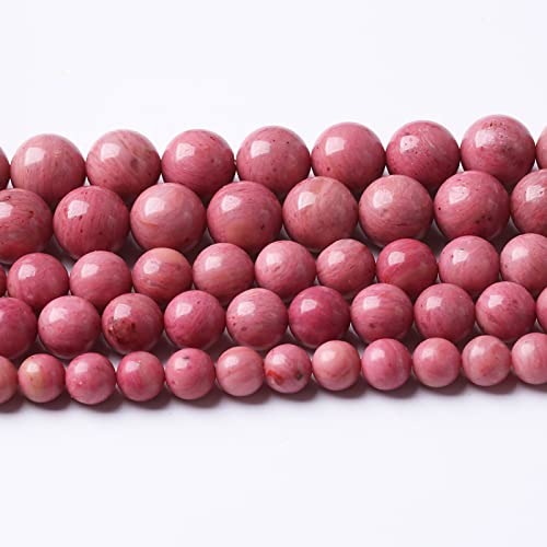 4 mm, 90 Stück, 7 A, Premium-Edelstein-Rhodochrosit-Perlen, Naturstein, runde lose Perlen für Schmuckherstellung, DIY-Armbänder (Rhodochrosit, 4 mm) von lohfxrgyjk