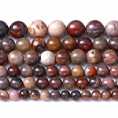 6 mm, 60 Stück Naturstein-Jaspis, lose Perlen für Schmuckherstellung, DIY-Armbänder von lohfxrgyjk